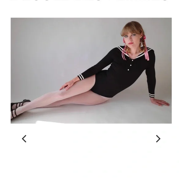 Black Sailor Bodysuit - Picture 3 of 7